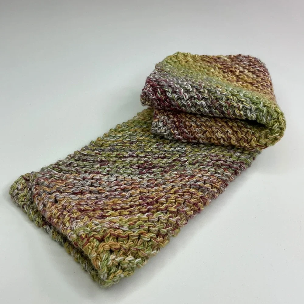 Handmade Nepalese Spices Knit Dishcloth Set Unisex OS 2PK 100% Cotton Farmhouse